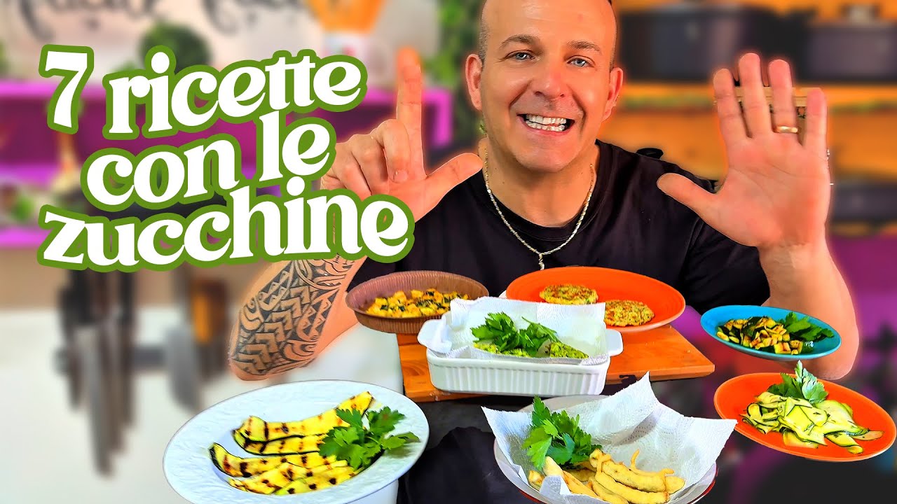 MEAL PREP - 7 ricette facili con ZUCCHINE in 10 minuti - leggere, veloci, perfette per l'estate