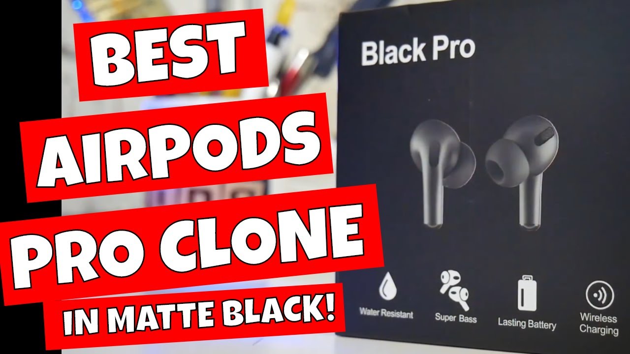Propods 3 Matte Black Airpod Pro Clones