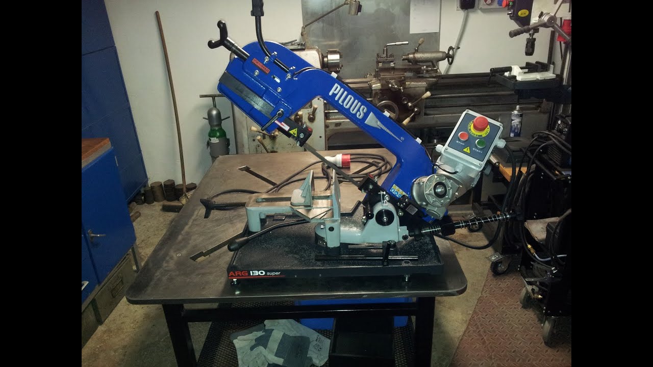 metal cutting bandsaw PILOUS ARG 130 SUPER ,50 mm steel dry cut , Pasova pila ARG 130 super