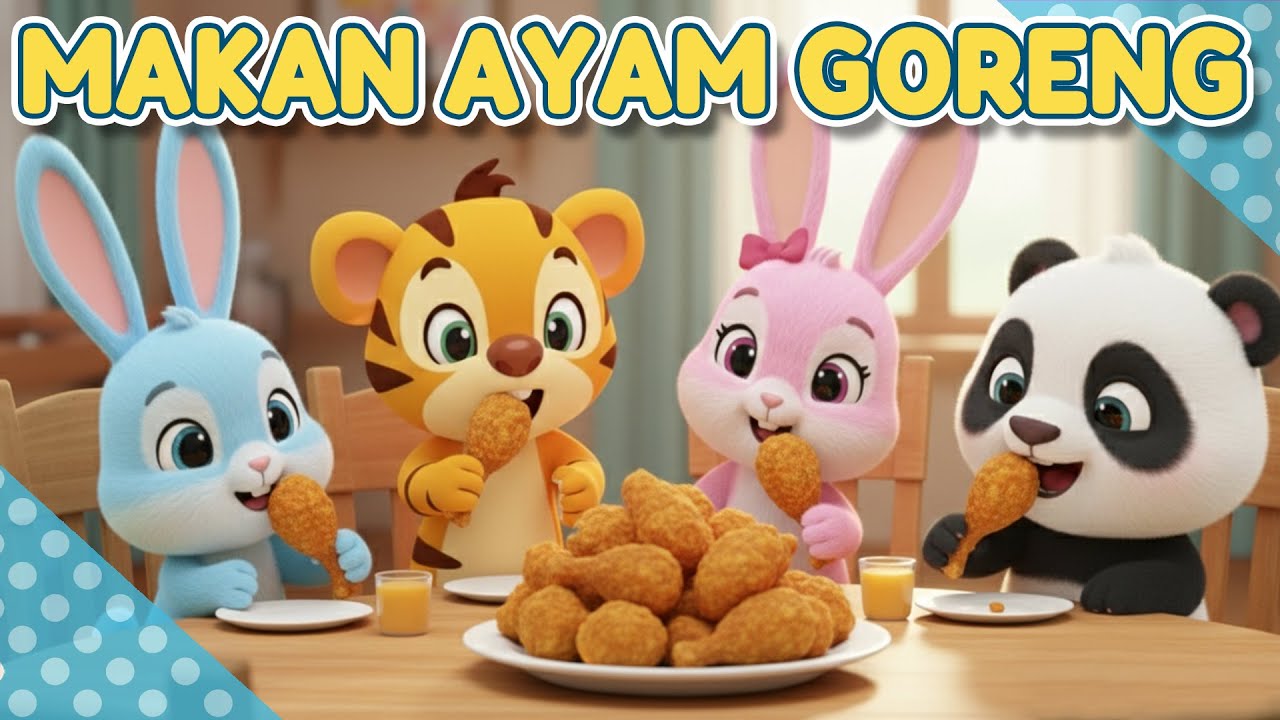 Makan Apa Sekarang | Lagu Anak Lucu dan Ceria Tentang Makanan | Animasi 3D Edukasi Anak
