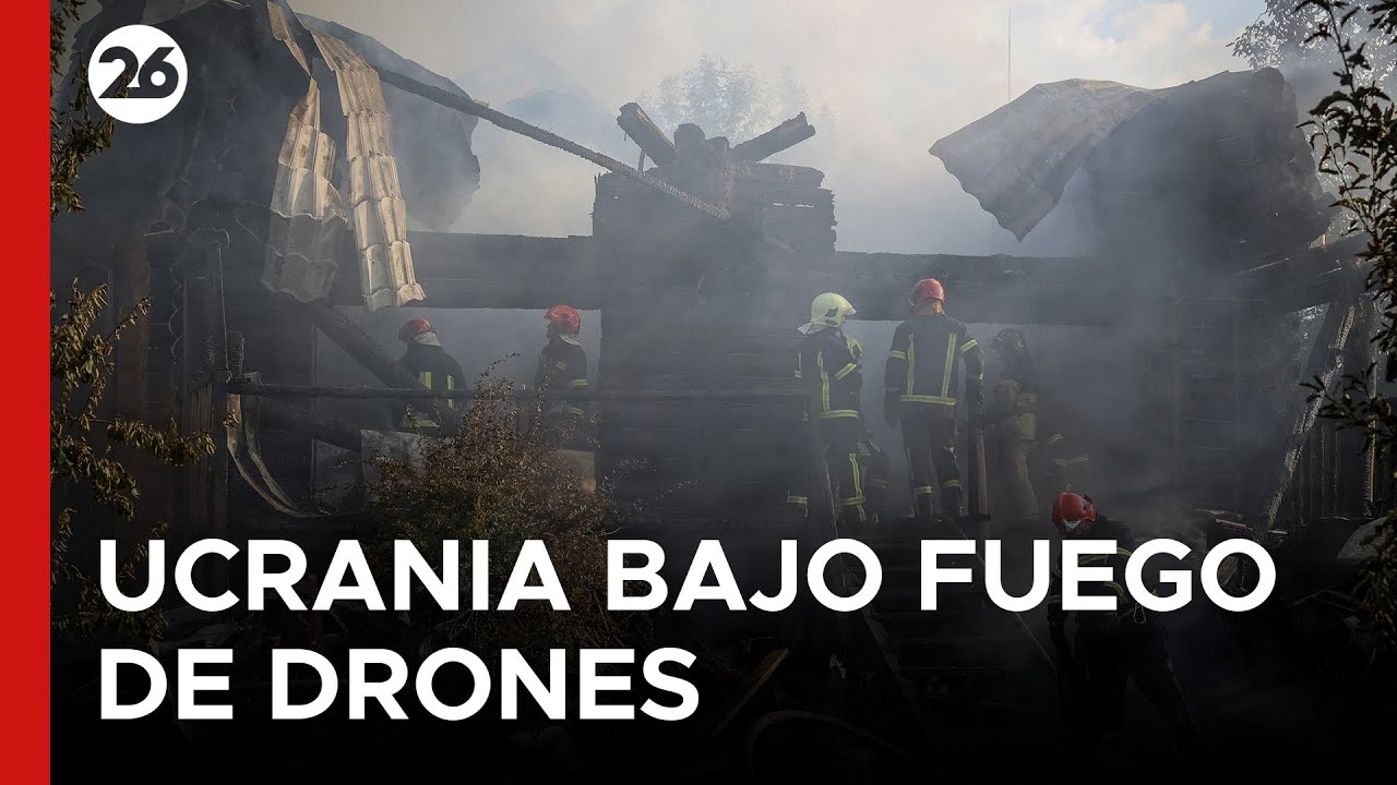 🚨 Rusia ataca a Ucrania con más de 600 drones y misiles