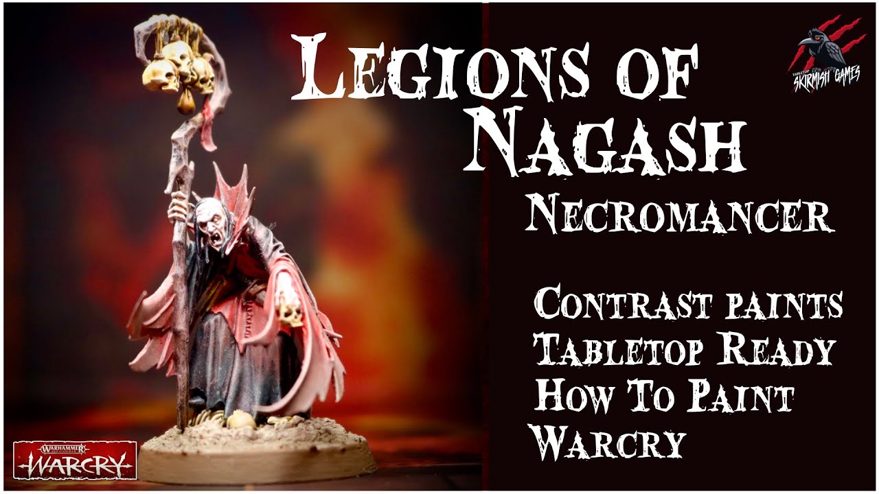 PAINT LEGIONS OF NAGASH NECROMANCER WITH CONTRAST PAINTS - WARCRY - Easy Step By Step Tabletop Ready