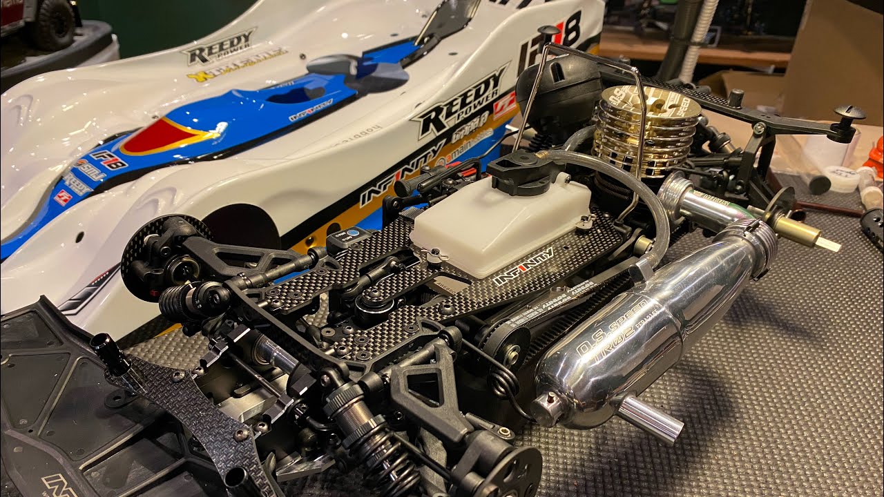 INF1NITY IF18-2 nitro on-road RC car complete build timelapse