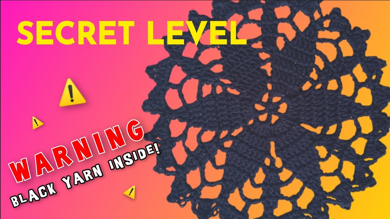 I Unlocked a SECRET Crochet Level (Warning: Black Yarn Inside!)