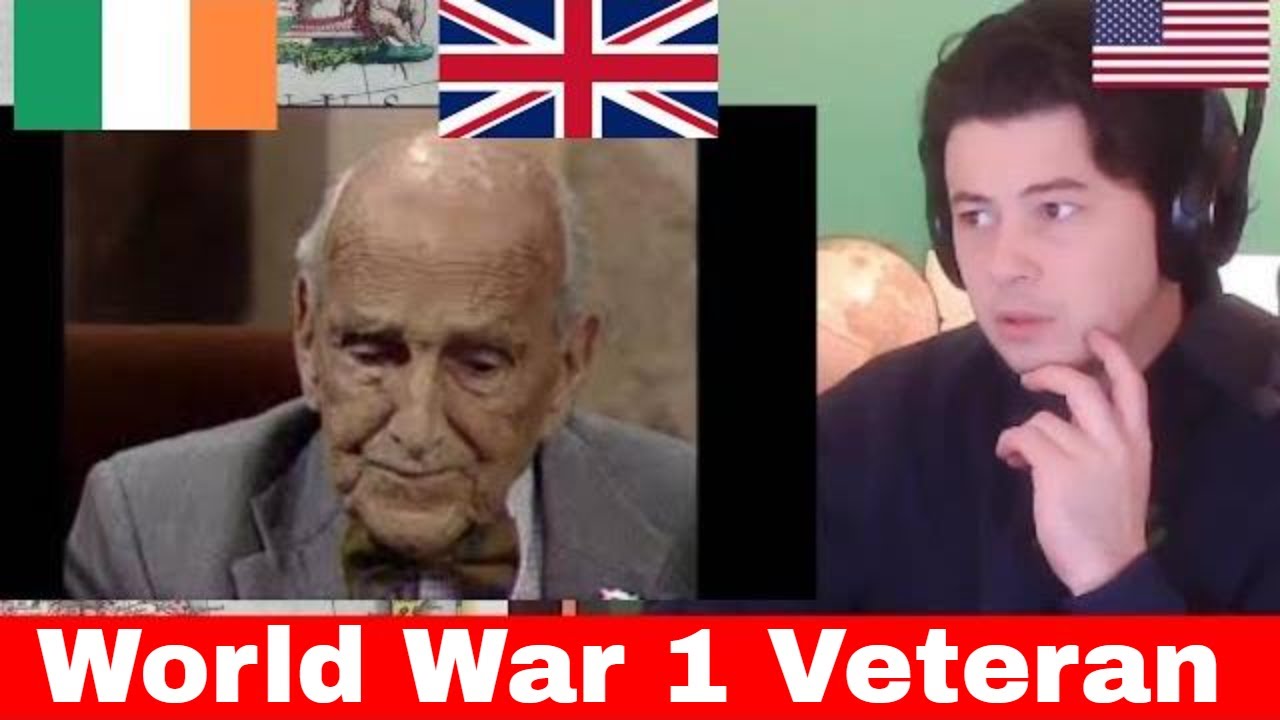 American Reacts 93 Year Old Irish Soldier describes World War One, 1988