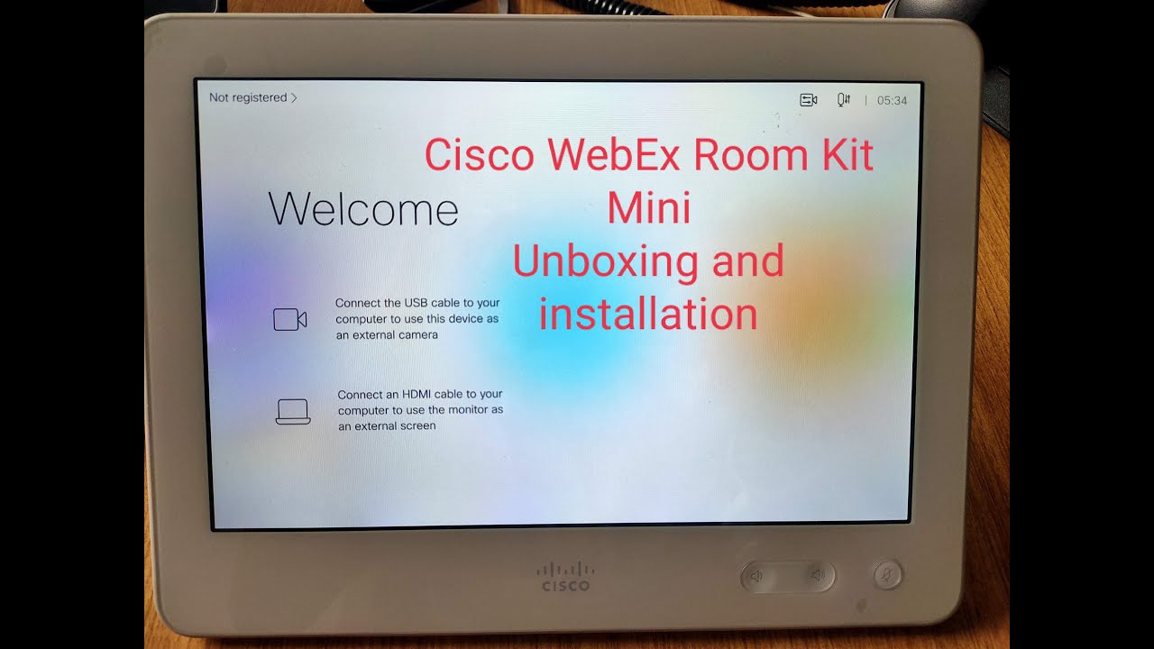 Cisco Room Kit Mini Unboxing and Installation