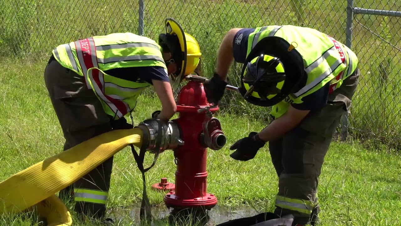 Airman volunteers at her local fire department