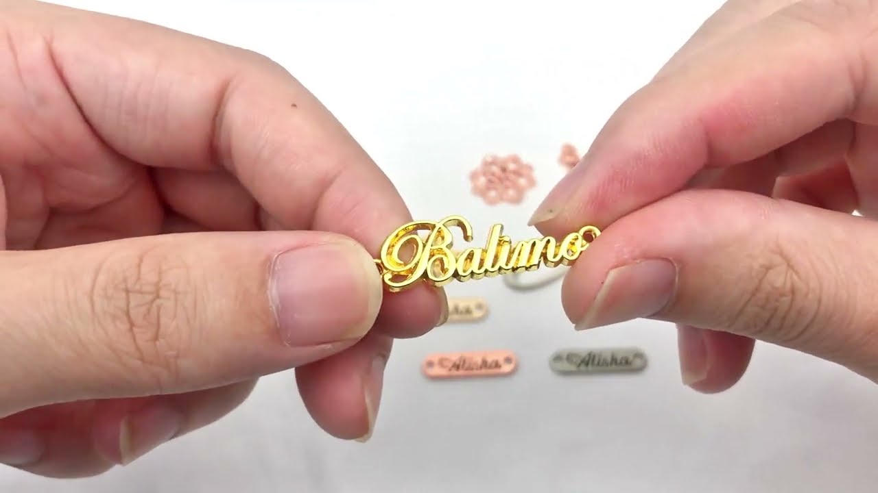 Metal Name Plates for Handbags