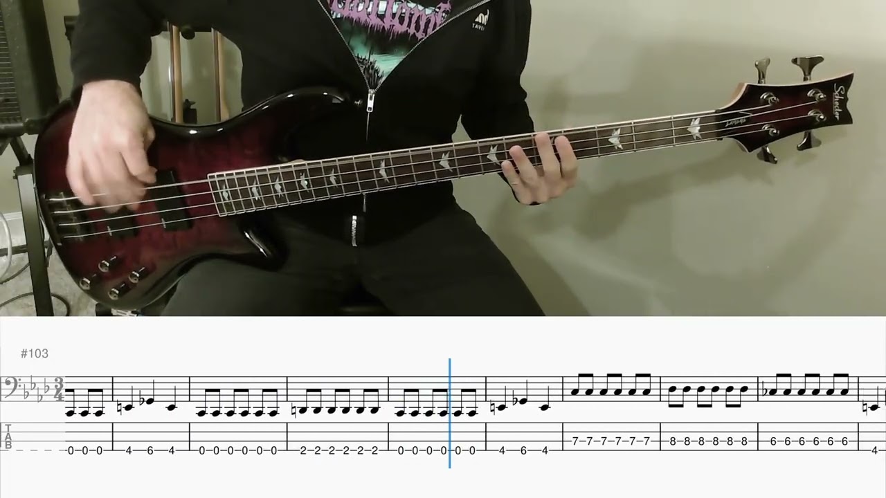Immolation - Father, You're Not a Father (bass cover with tab)