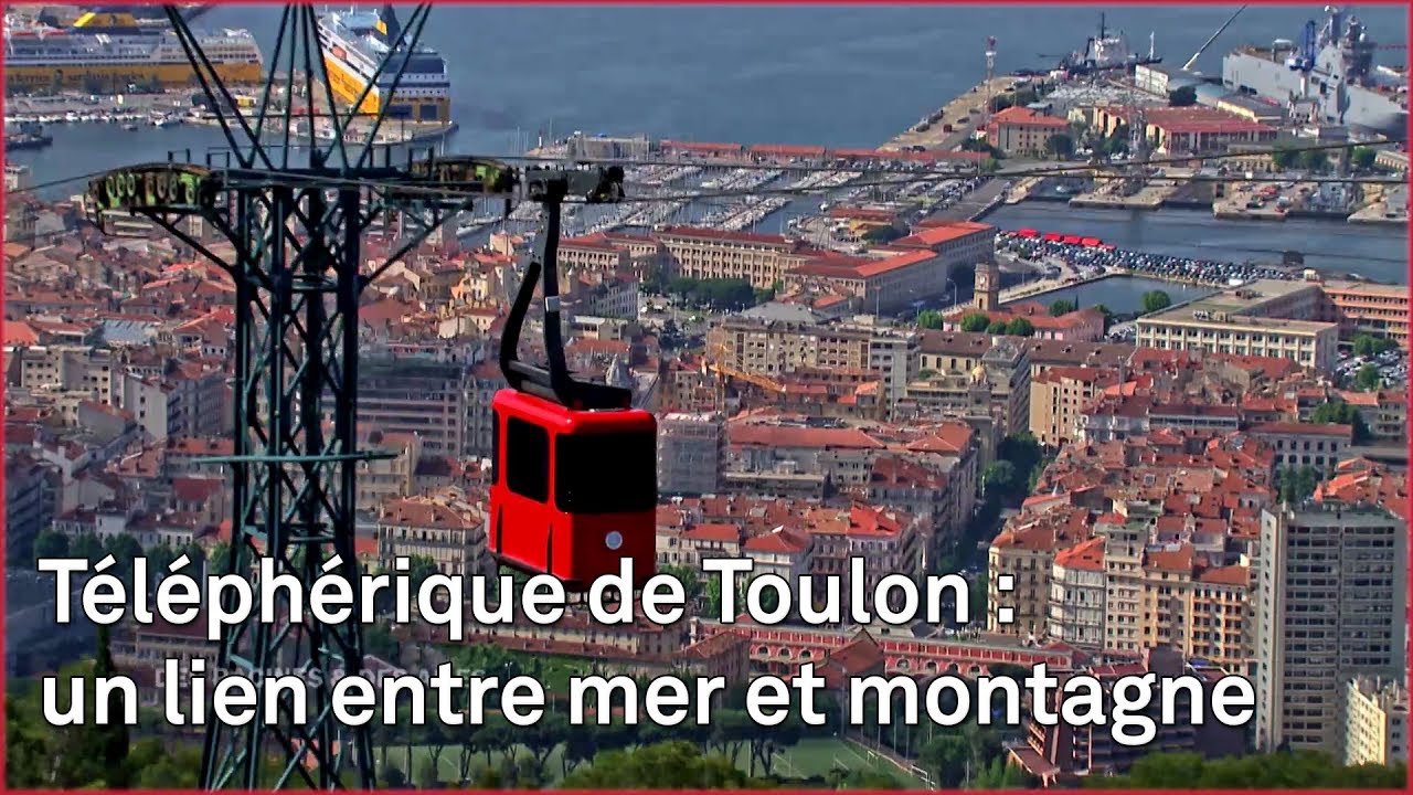 Superbe vue sur Toulon depuis le téléphérique
