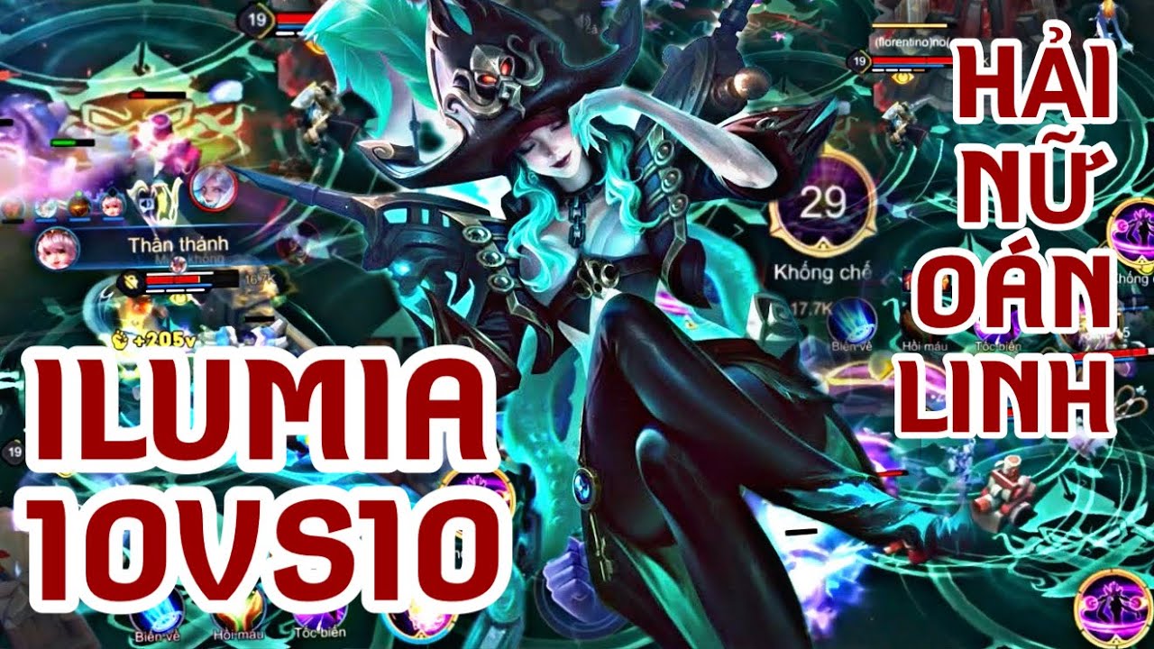 ILUMIA 10vs10 | HIỆU ỨNG NEW SKIN HẢI NỮ OÁN LINH CỰC MƯỢT QUÉT SẠCH TEAM BẠN | TOP 1 ILUMIA