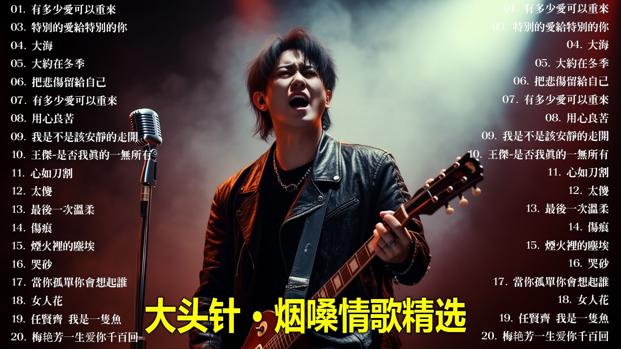 大頭針 vol.30【大头针 · 烟嗓情歌精选】那些年我们听到心碎的歌🔥 翻唱合集#有多少愛可以重來#特別的愛給特別的你#大海#大約在冬季#把悲傷留給自己