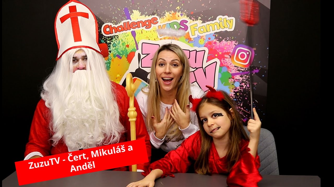 ZuzuTV FAMILY - Čert 👹, Mikuláš 🎅 a Anděl 👼