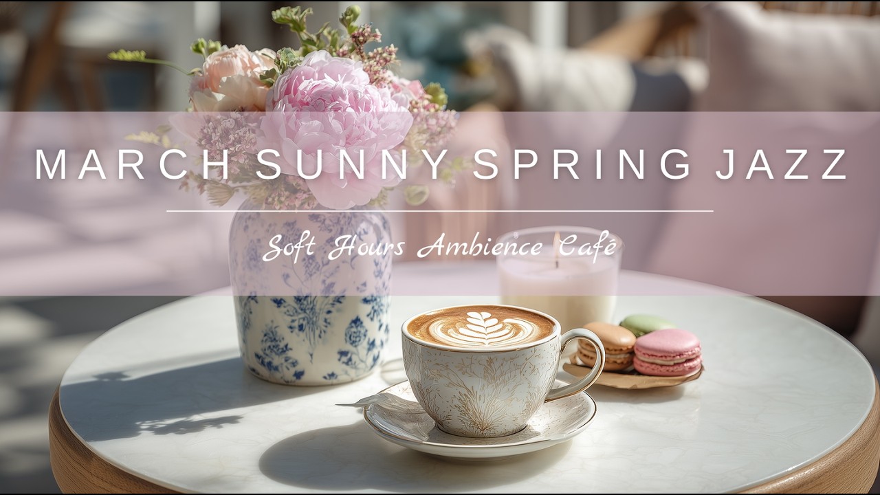 Sunny Spring Jazz Cafe ☀️ Relaxing Smooth Jazz Music & Cozy Coffee Shop for Work, Study & Relax