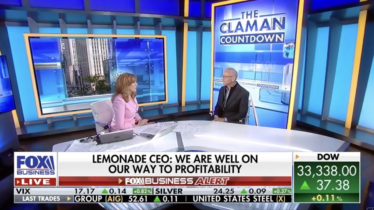 Lemonade: We've been using AI since day one - CEO Daniel Schreiber on Fox Business w/Liz Claman