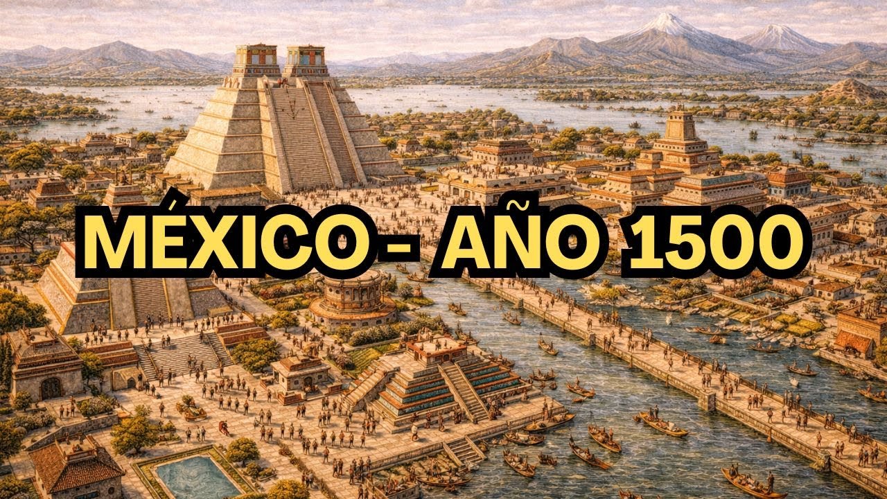 Así era México - Tenochtitlán en 1500 | La Ciudad Prohibida que Superó a Toda Europa y fue borrada