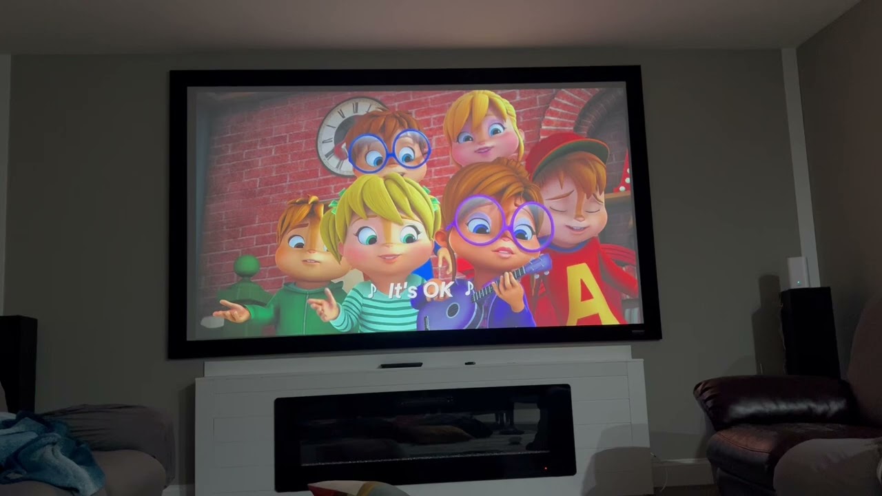 Alvin Simon Theodore and Brittany Jeanette Eleanore sing with monkey 