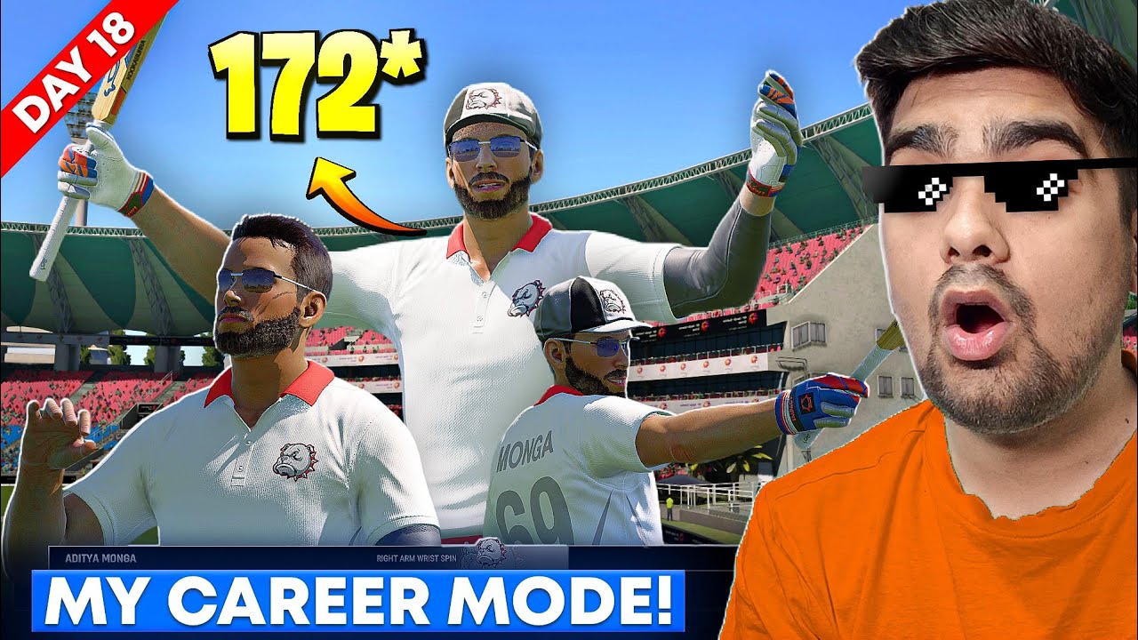 MY TEST DEBUT 172(126)* CAREER MODE Cricket 24 | 30 DAYS 30 CAREER MODES