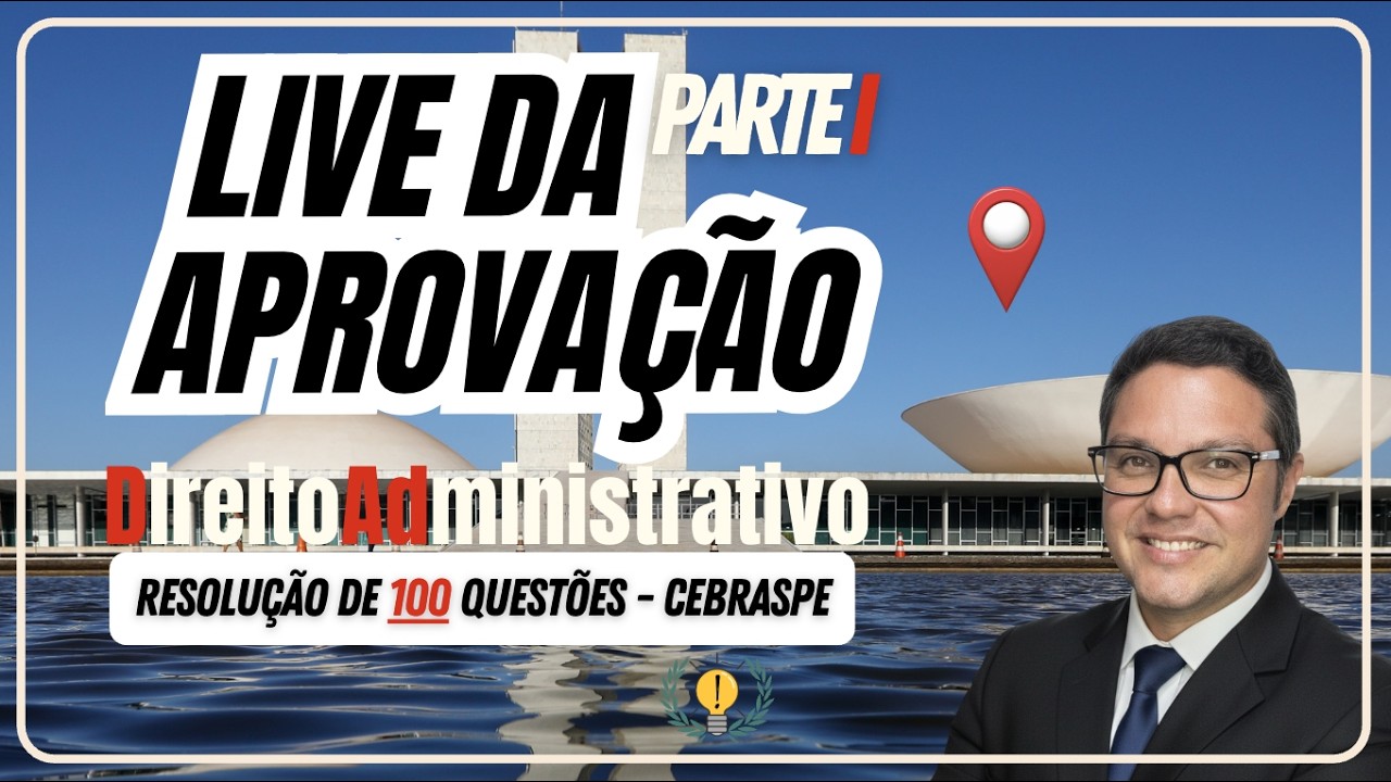 LIVE DA APROVAÇÃO - Concurso da Câmara - PARTE I