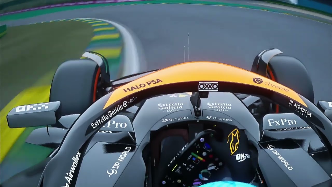 Oscar Piastri's SQ3 Pole Lap 2024 Brazilian Grand Prix | Assetto Corsa