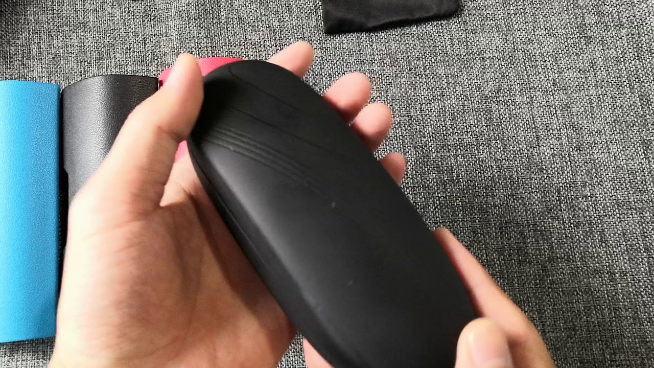 eyewear case black leather with lines, personalized design