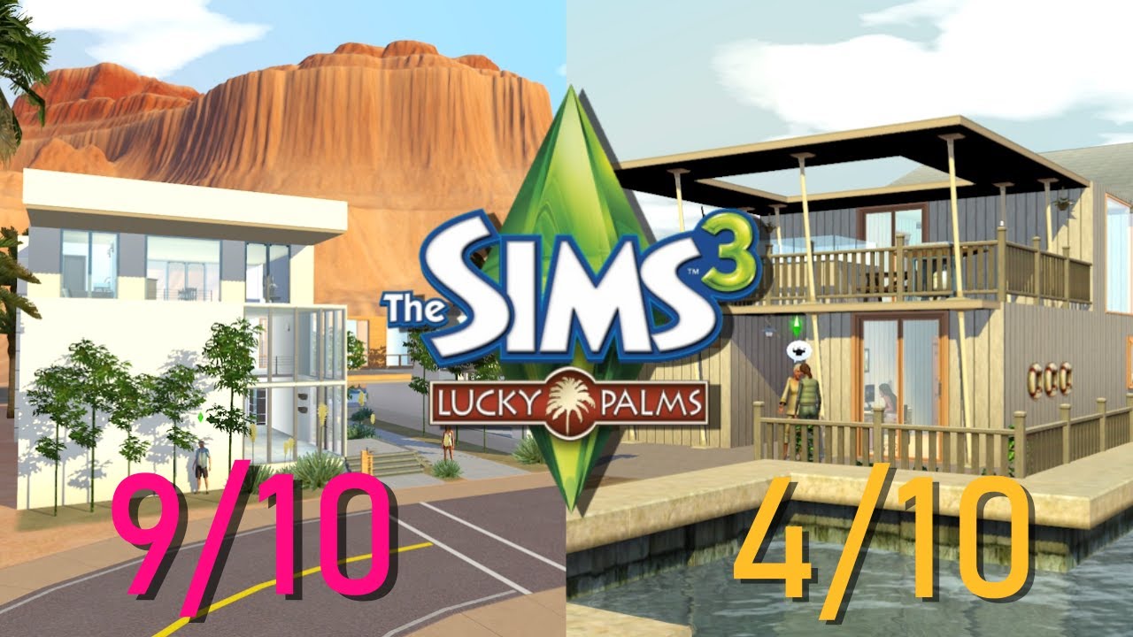Judging and Rating Every EA Build in the Sims 3 Lucky Palms