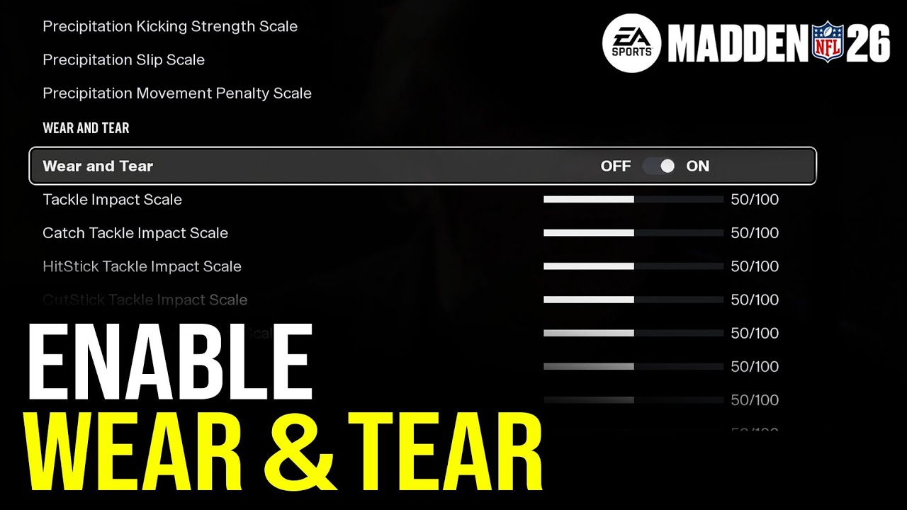 Madden 26: How to Enable Wear and Tear
