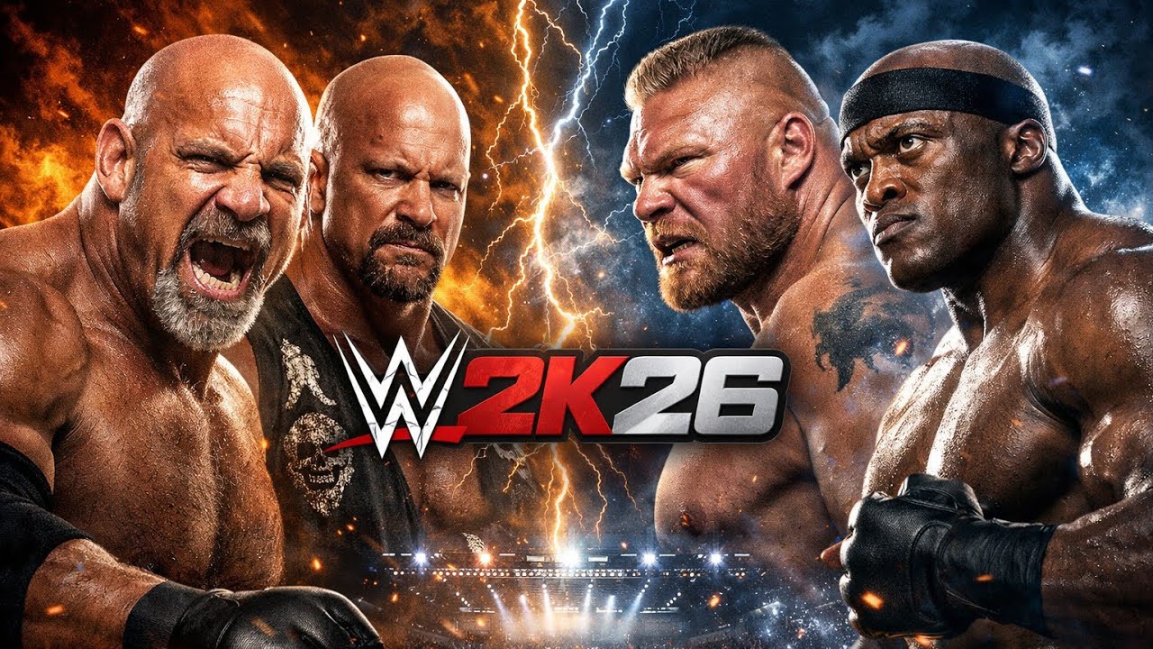 Goldberg & Austin vs Lesnar & Lashley — Battle of Destruction 😱