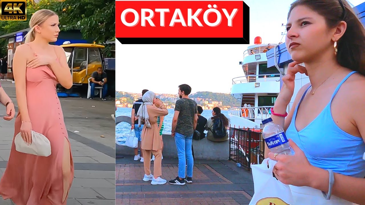 🇹🇷ORTAKÖY WALKING TOUR | BEST WAFFLE AND KUMPIR STALLS  | AUGUST 2021 | ISTANBUL TURKEY [4KUHD60FPS]