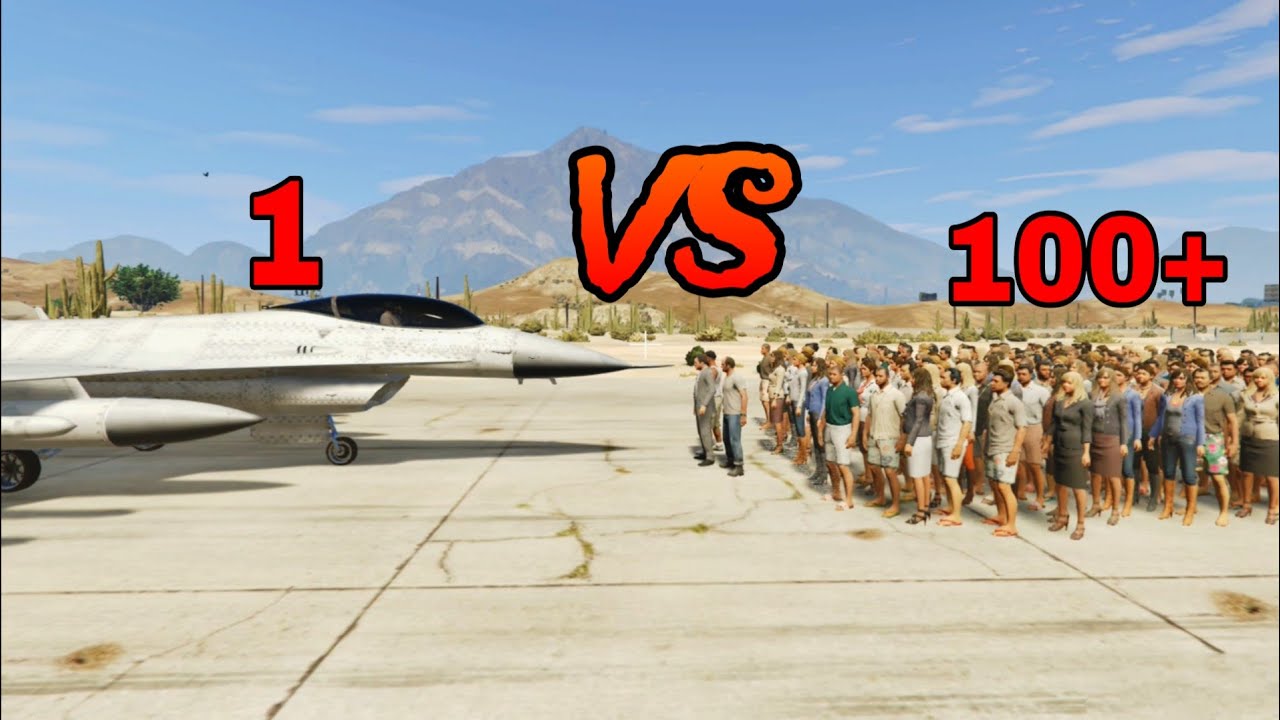 UÇAK VS İNSANLAR - GTA 5