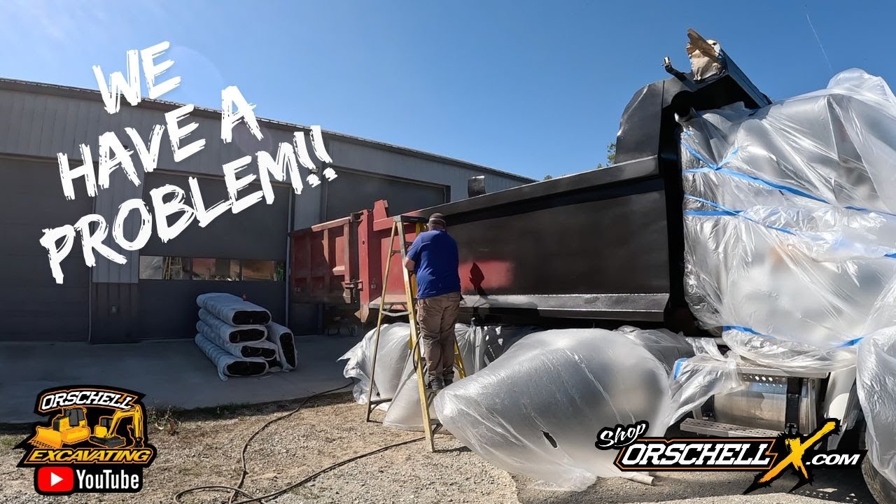 I Hired a Pro to Paint the Dump Truck Bed and we still had Issues!!   #heavyequipment #dumptruck