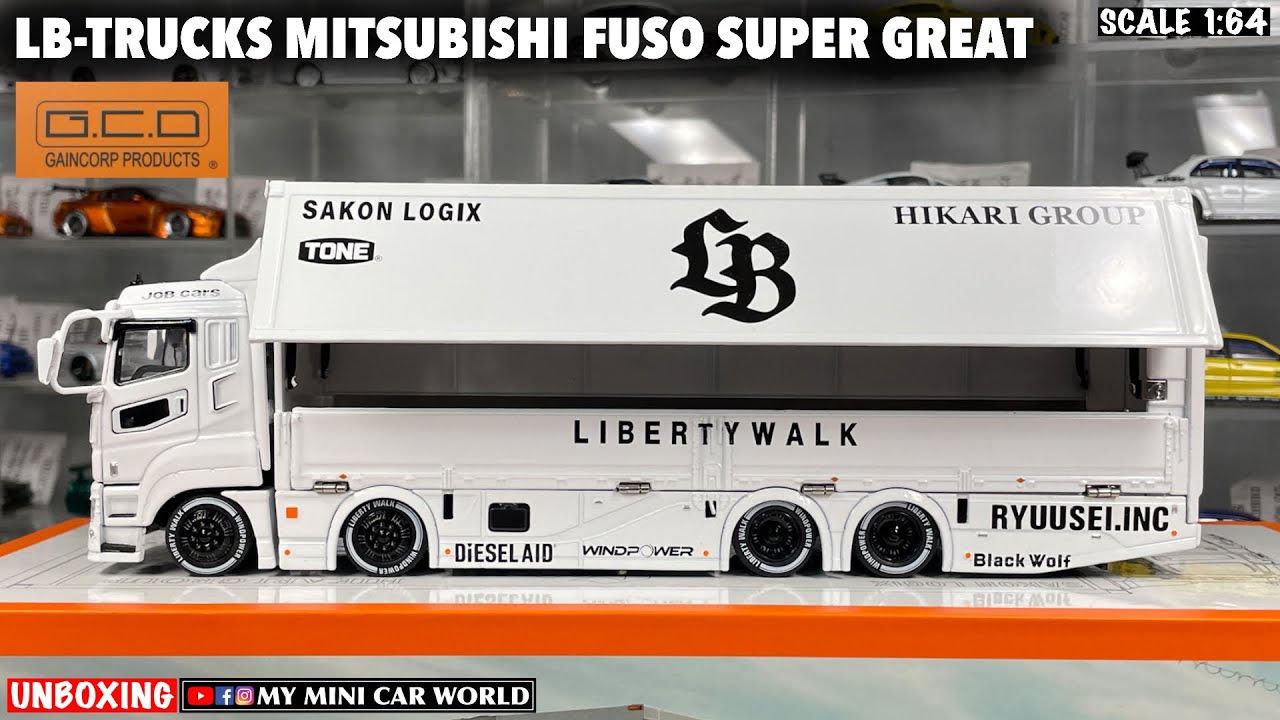 『MY MINI CAR WORLD』UNBOXING GCD 1/64 LB-TRUCKS MITSUBISHI FUSO SUPER GREAT