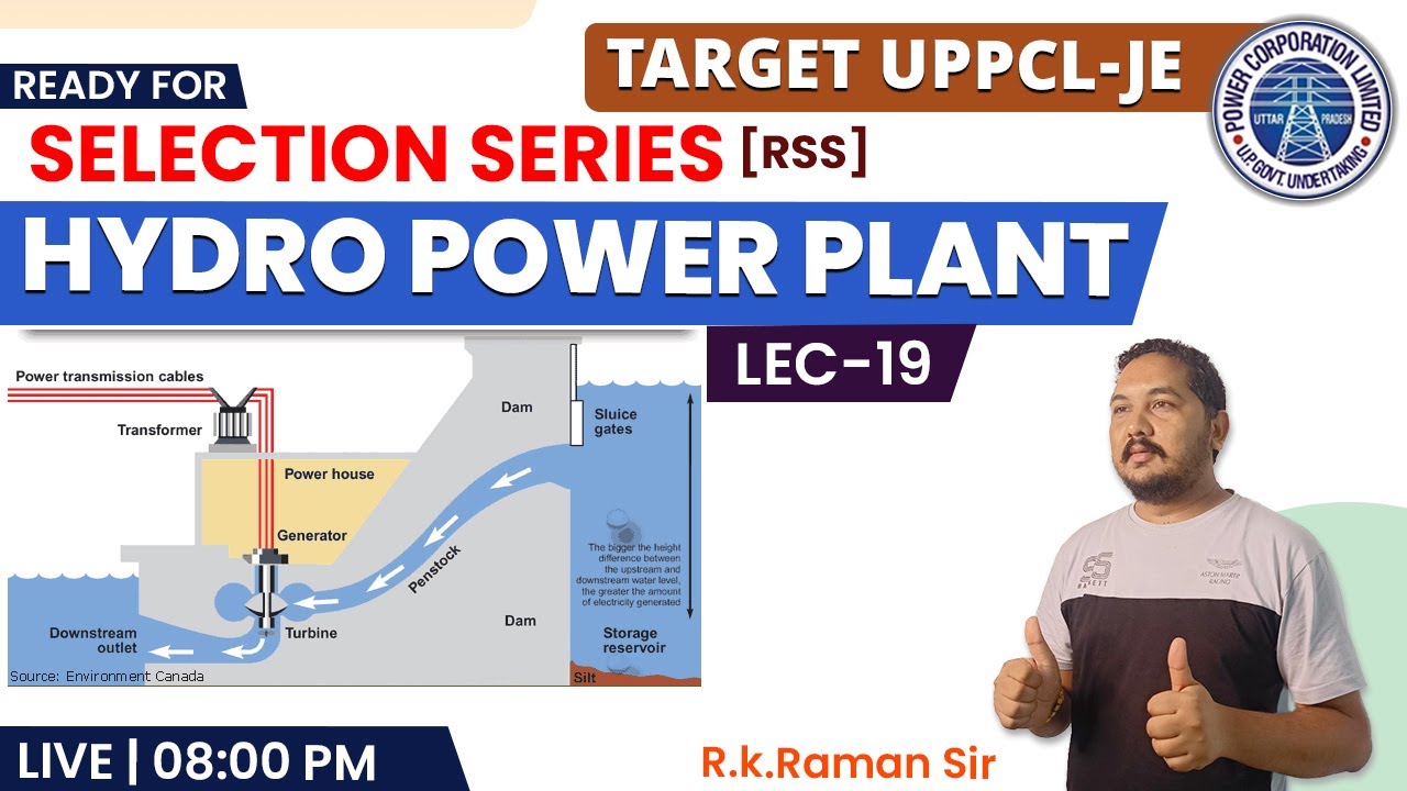 #19 | HYDRO POWER PLANT | Important Topic | Ready For SELECTION SERIES | for UPPCL-JE by Raman Sir