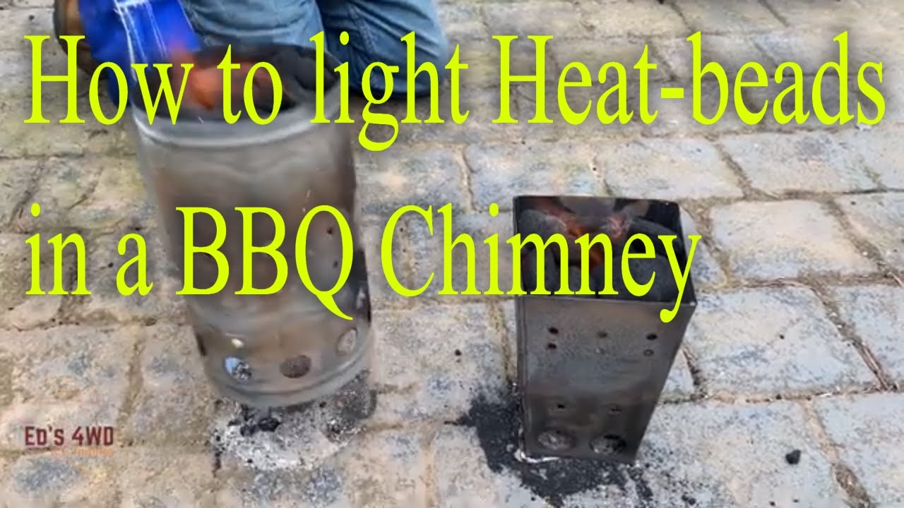 How To light Heat-Beads or Charcoal In A BBQ Chimney  Starter