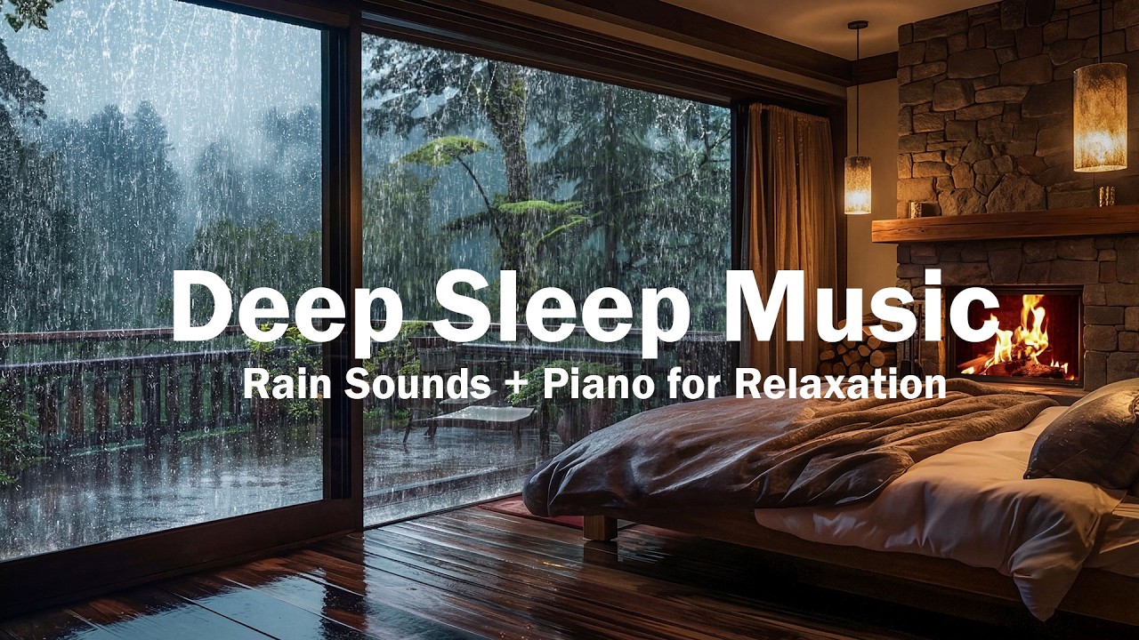 Beat Insomnia in 3 Minutes – Relaxing Piano Music & Rain Sounds for Stress Relief, Deep Sleep Music