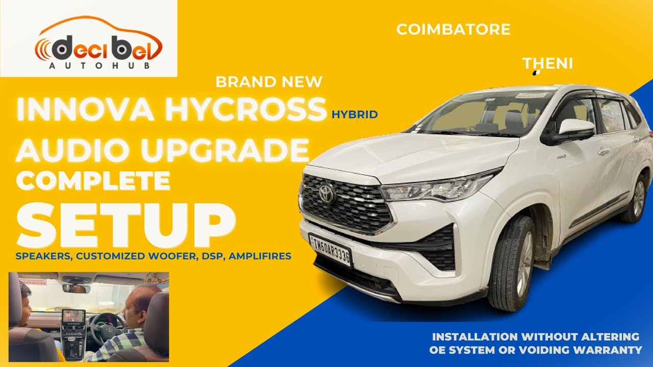 INNOVA HYCROSS HYBRID VXO AUDIO UPGRADE WITH ORIGINAL HEADUNIT DSP | AMPLIFERS | SPEAKERS |SUBWOOFER