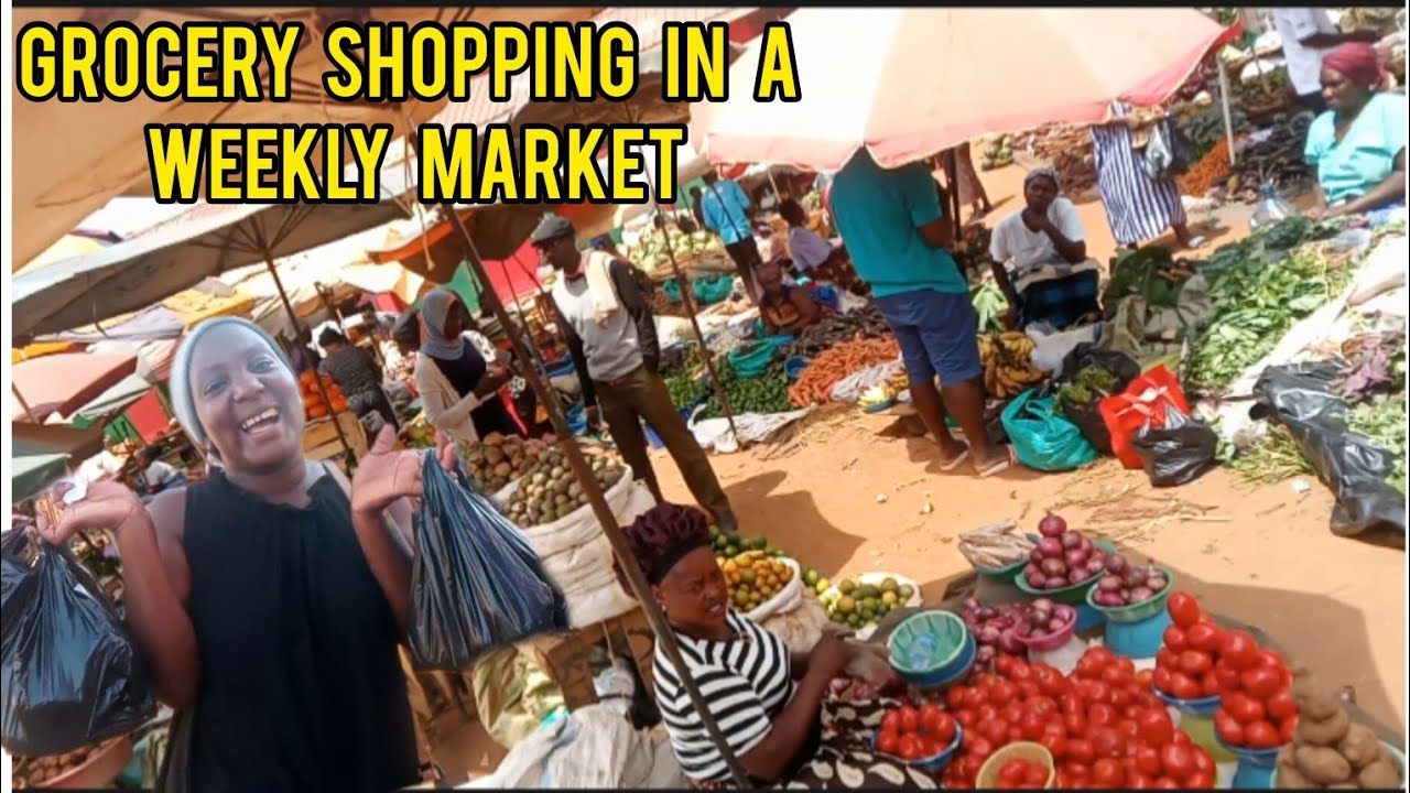 A weekly market SHOPPING in UGANDA. shop with me. HAUL day