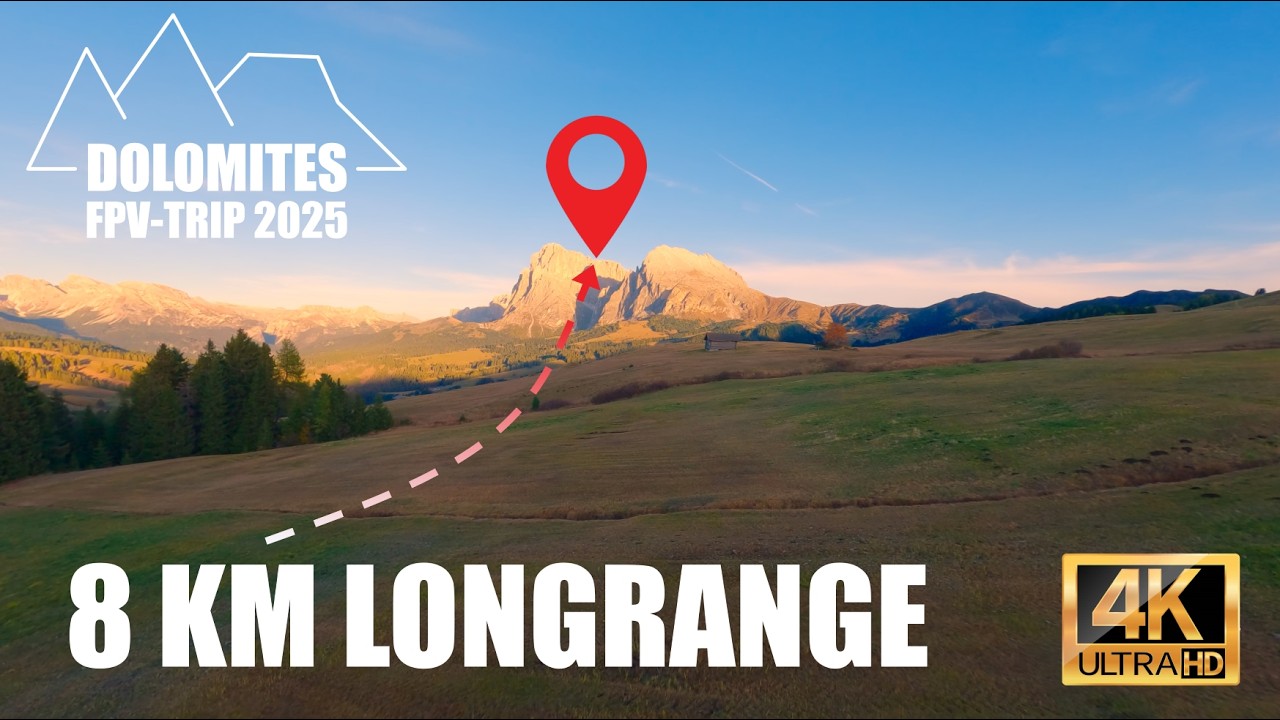 BEAUTIFUL FPV LONGRANGE flight in the DOLOMITES!!