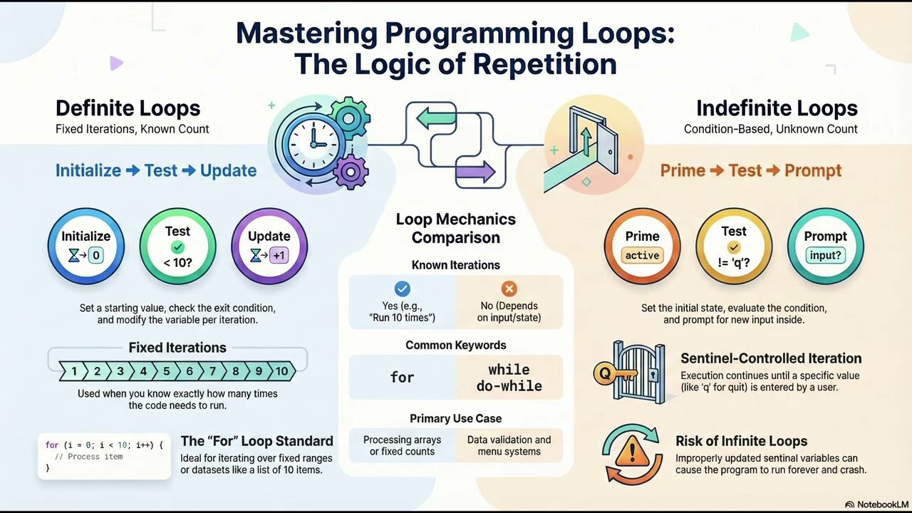 Intro to Programming Chapter 5 - Mastering Programming Loops: The Logic of Repetition