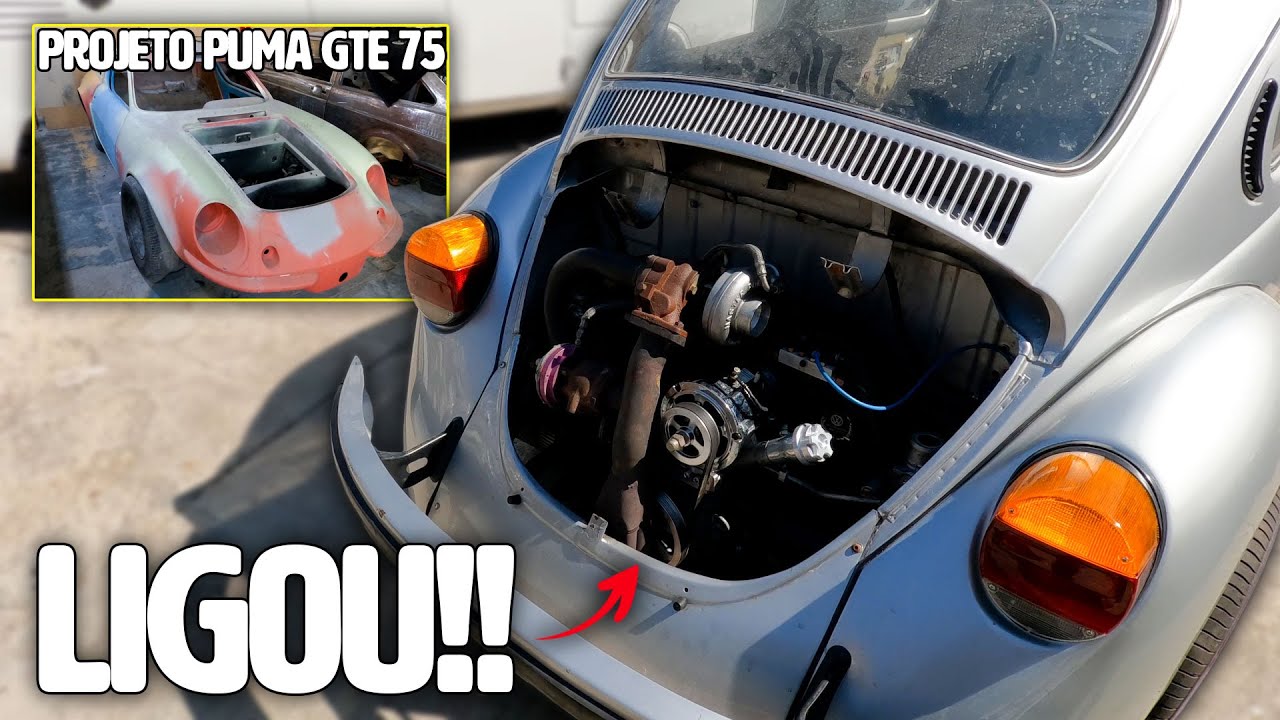 FUSCÃO TURBO LIGOU!! 😱🔥 BÔNUS: APRESENTAÇÃO DO PROJETO DO PUMA GTE 1975!!