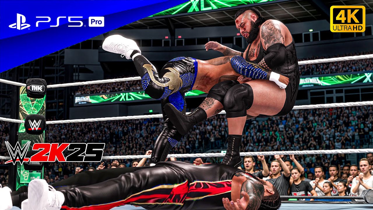 WWE 2K25 — Братья Усо против Брона Брейкера и Бронсона Рида — Правила командного боя Extreme | PS...