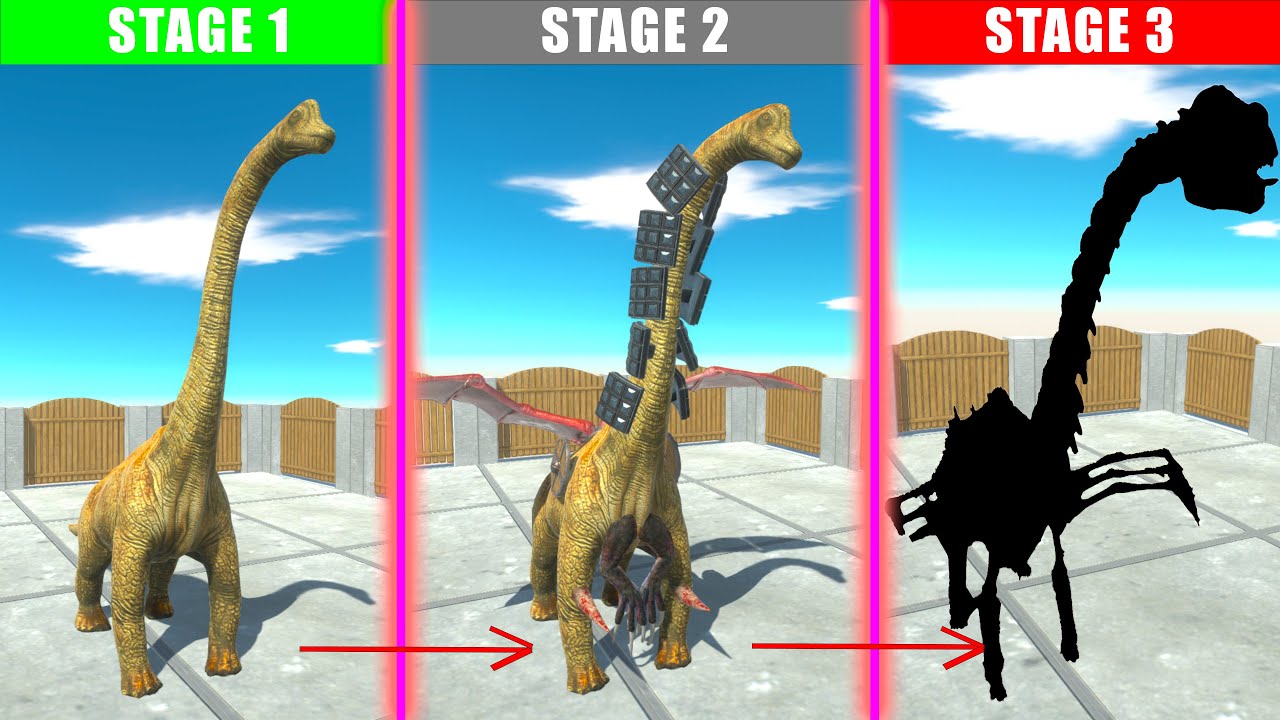 EVOLUTION OF BRACHIOSAURUS - Animal Revolt Battle Simulator ARBS