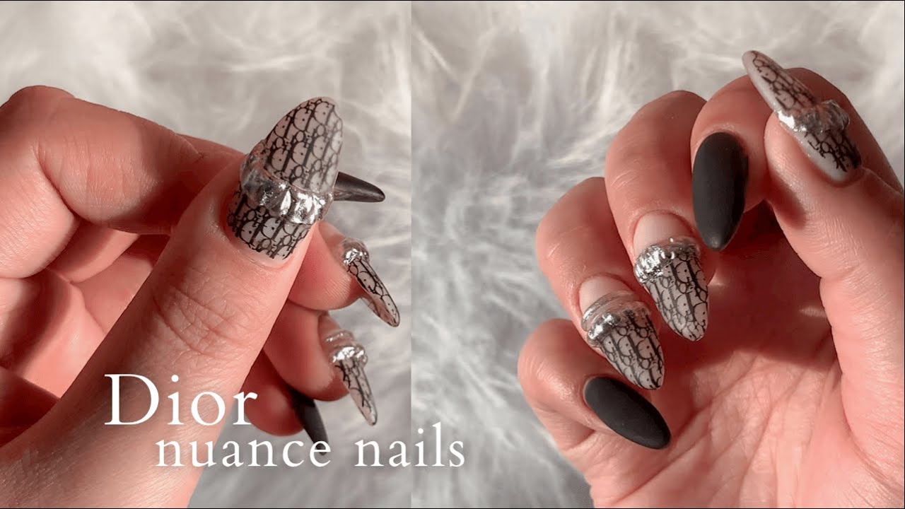[SUB] Dior nuance Nails🖤 / Stamping Nail / Твердый гель / Powder Nail / Продление чаевых / Nail ASMR