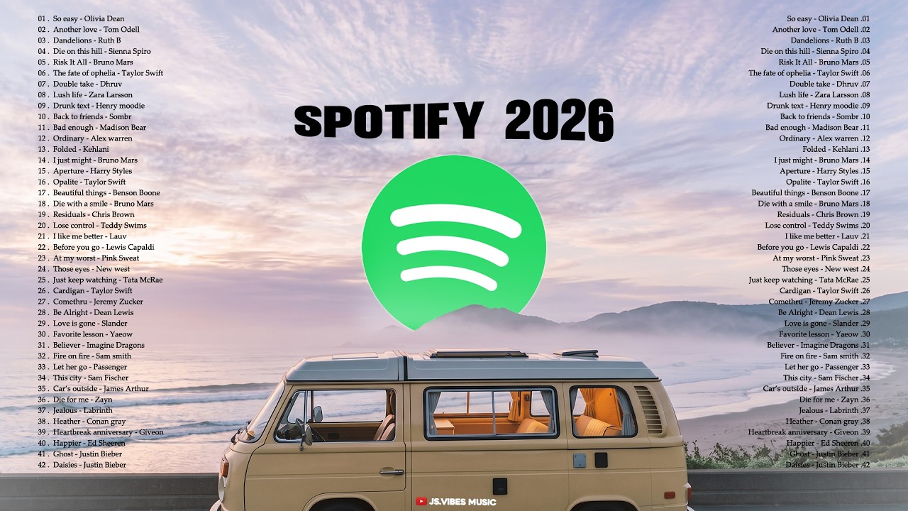 🎶Top Hits Music Spotify 2026 || Best Trending English Songs -- Good and Soft Acoustic Billboard 2026
