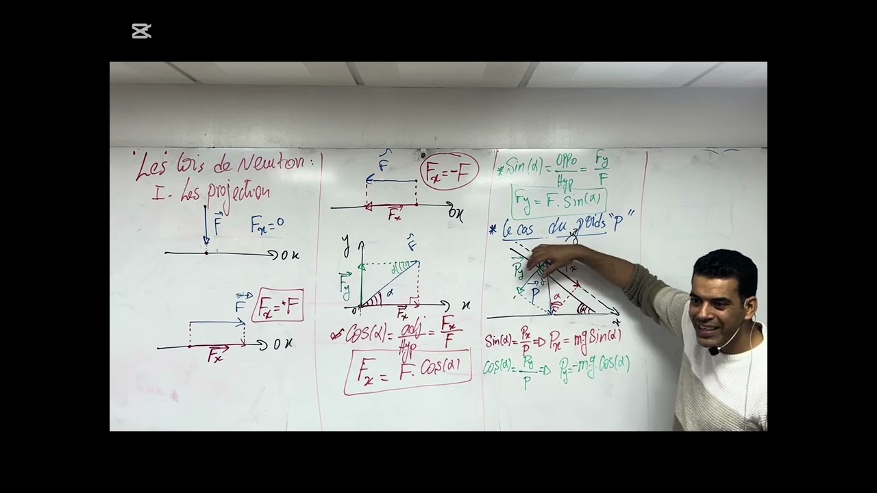 Mécanique: Les lois de newton (tooooooop sahel) #agadir_morocco #bac2025 #explore #fyp