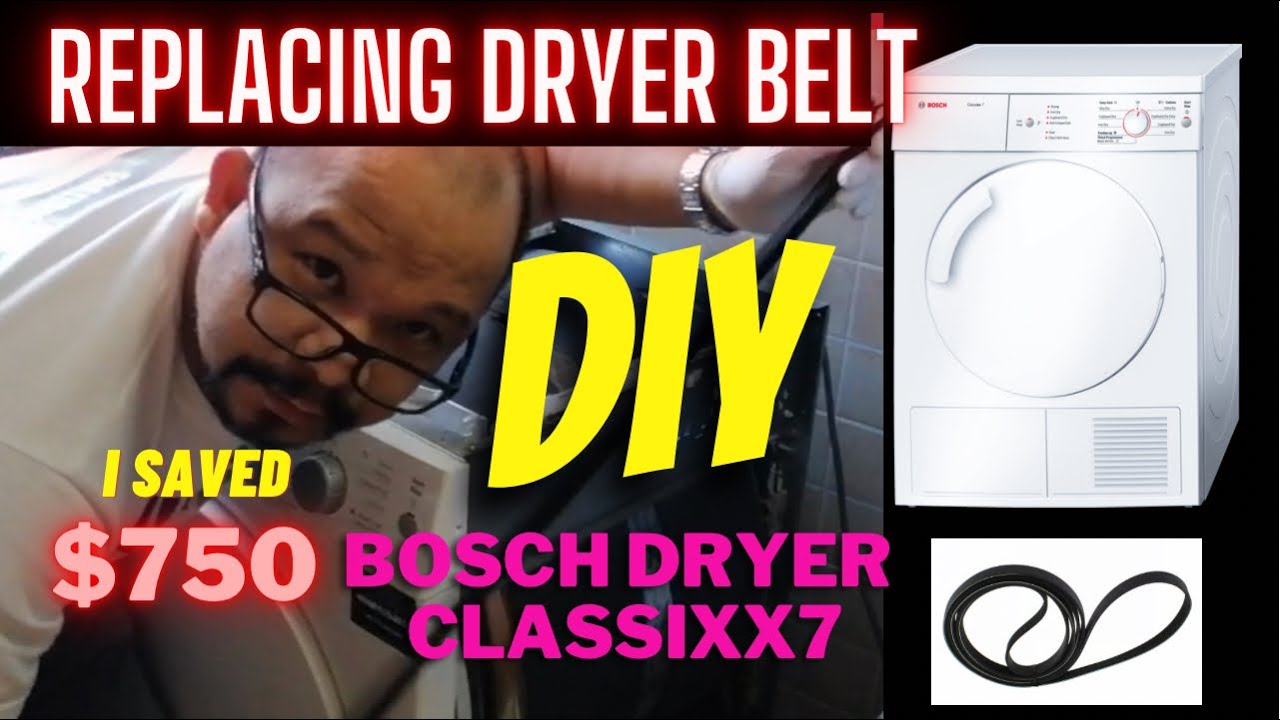 Замена ремня сушилки BOSCH своими руками (модель CLASSIXX7)