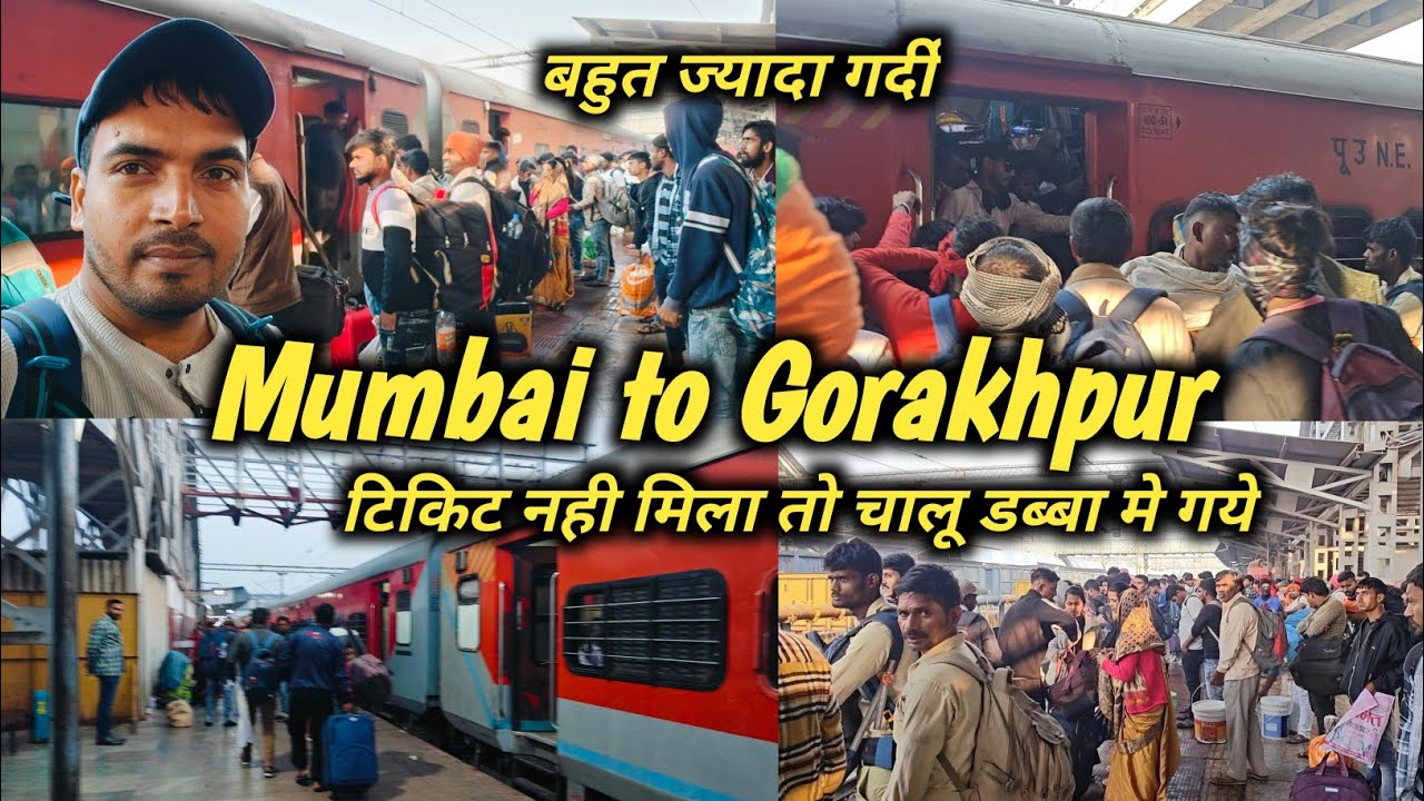 Mumbai to Lucknow,  basti gorakhpur Travel journey