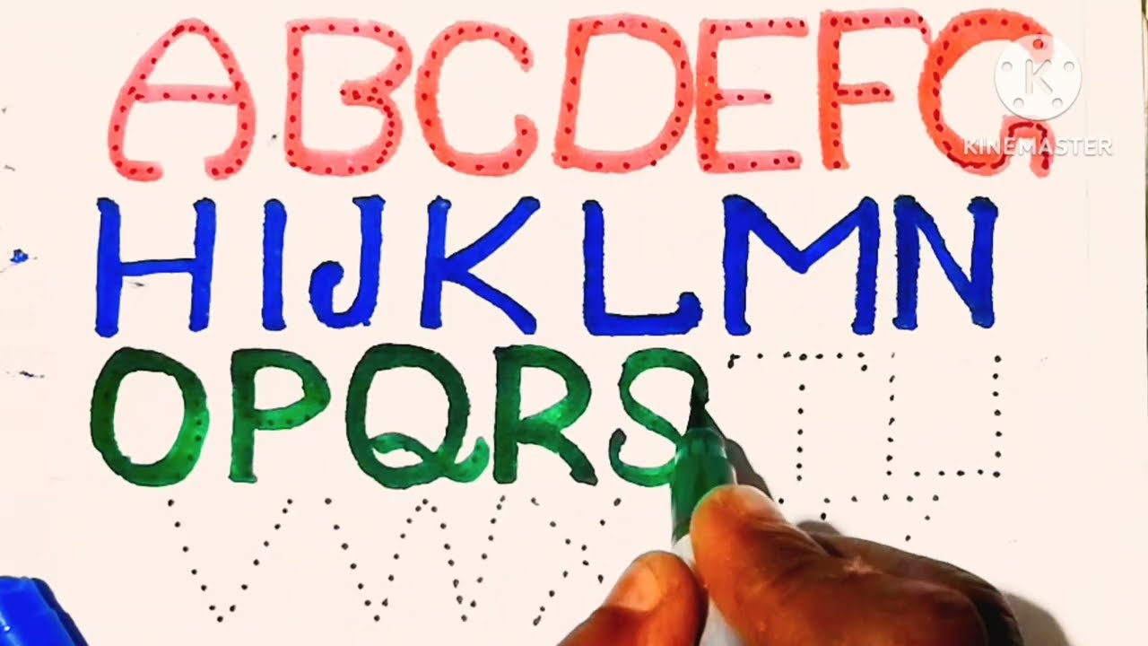 A TO Z Tok ALPHABET TRACING FOR KIDS ll ABC Tracing AND Coloring ALPHABET ABC 