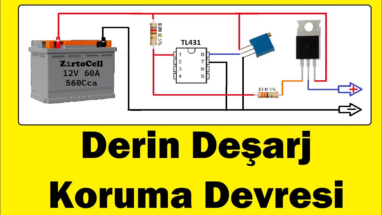 Akü Deşarj Koruma Devresi Yapımı / Derin Deşarj Koruma Devresi
