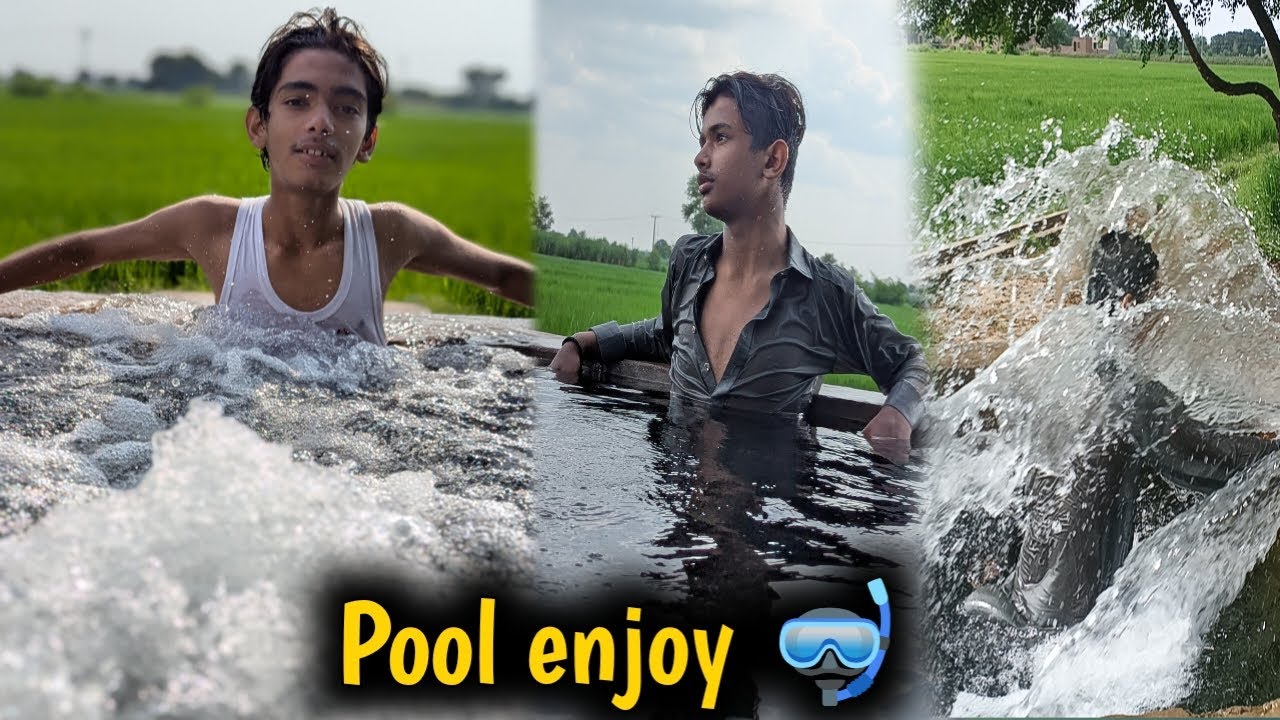 AJ hum tubewell par gye 🤿 bht Maza aya thand bht ziyada lagi🤣